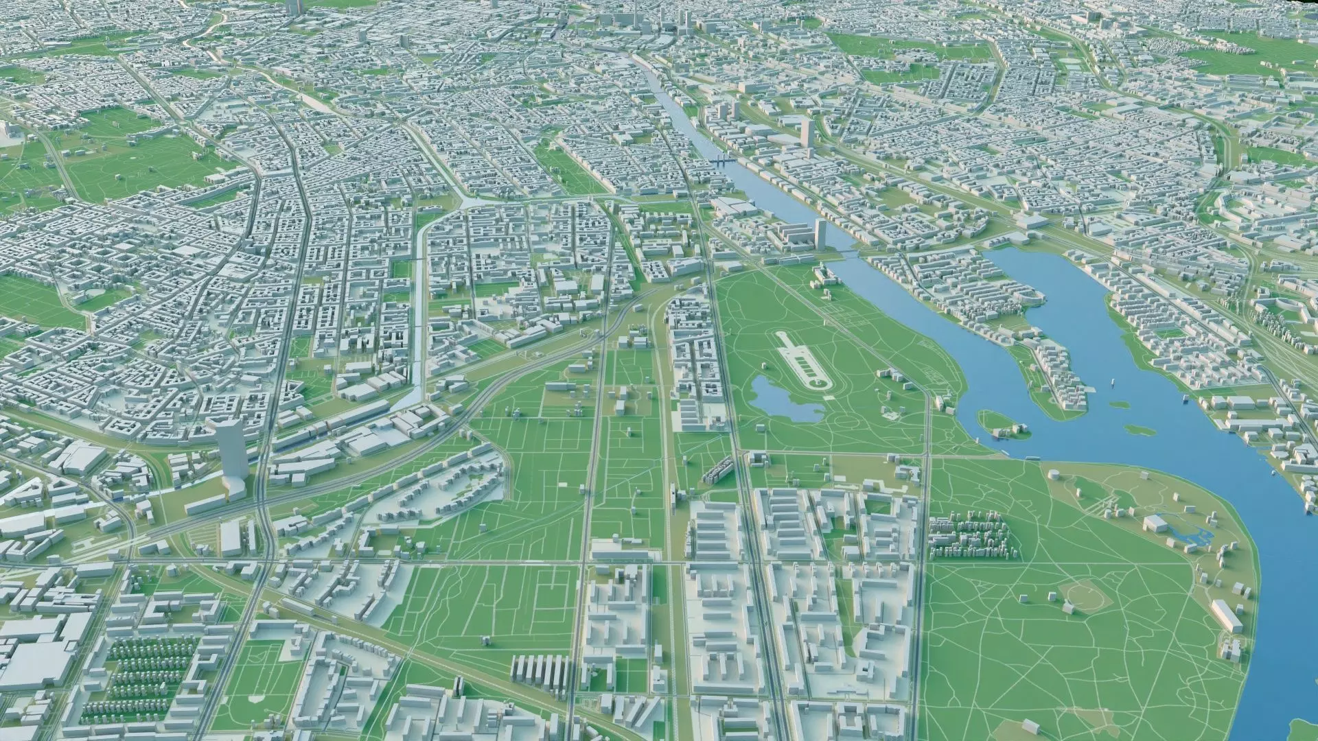 Berlin City in Germany 3D model_6