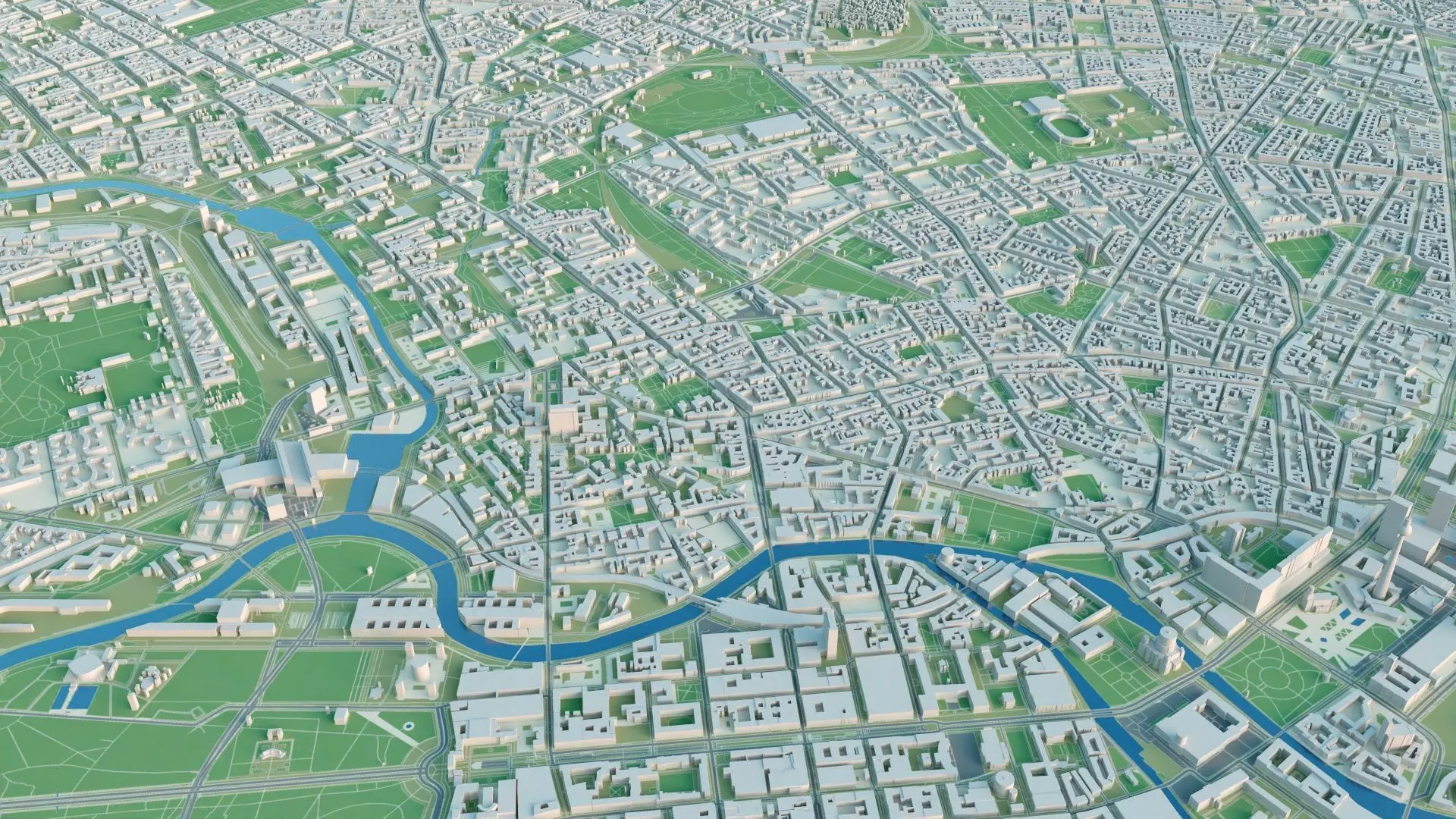 Berlin City in Germany 3D model_12