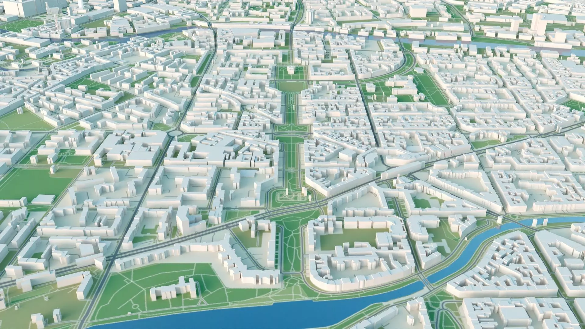 Berlin City in Germany 3D model_1