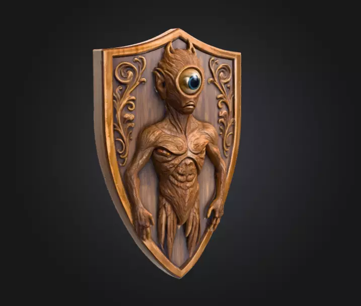 Guardian of the Eyewood Low-poly 3D model_1