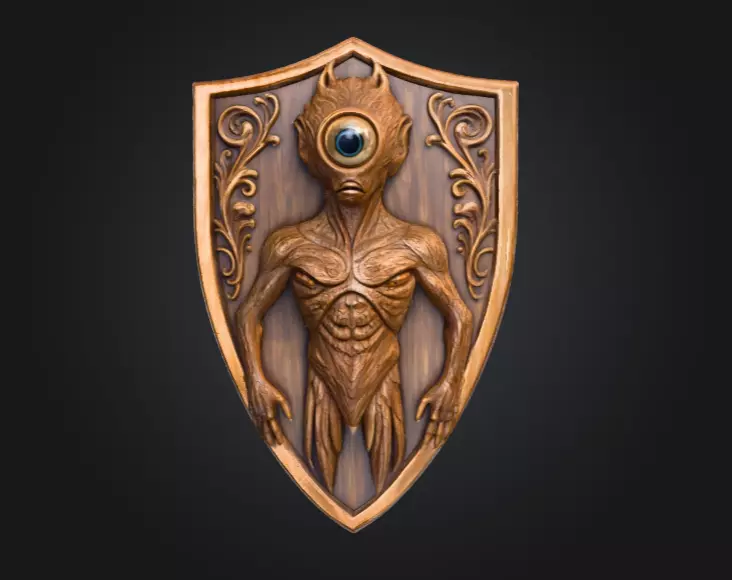 Guardian of the Eyewood Low-poly 3D model_0