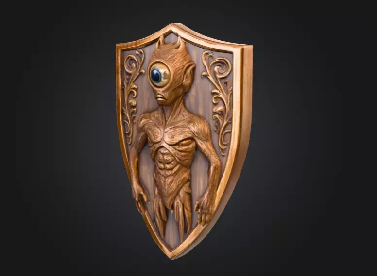 Guardian of the Eyewood Low-poly 3D model_7
