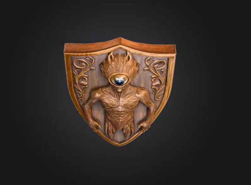 Guardian of the Eyewood Low-poly 3D model_8