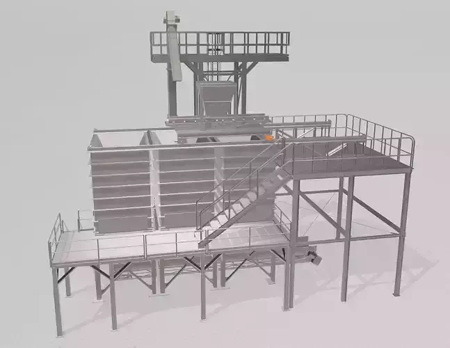 Factory steel platform Factory processing watermark