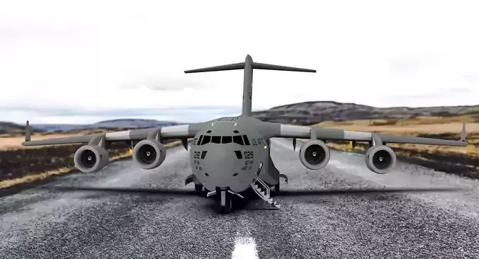 Boeing C-17 Globemaster III 3D printed airplane model
