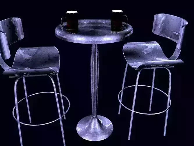 Bar counter tables and chairs