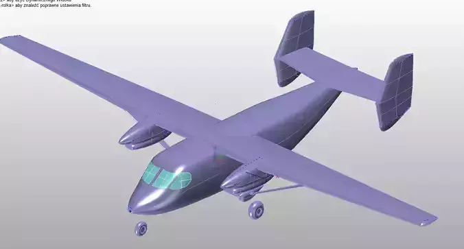 AN 28 BRYZA Sp1 P 3D printed airplane model