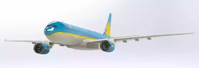 Airbus A330 3D printed airplane model 3D print model