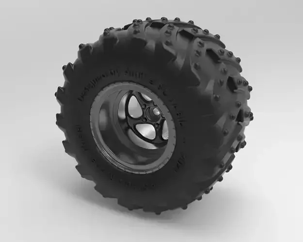 High-definition car tire model