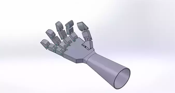 Robotic arm AI automation  Simulated arm model