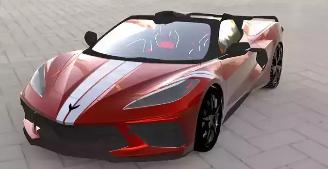 Chevrolet Corvette C8 Racing sports car convertible 