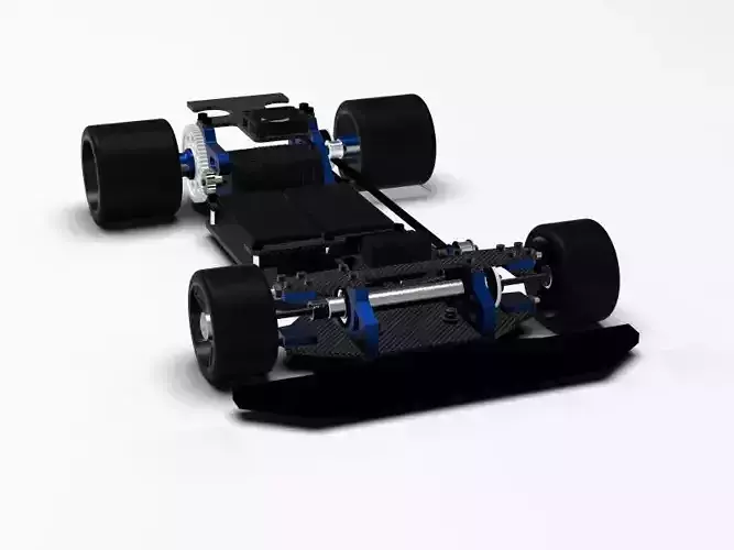 Electric vehicle sedan chassis model