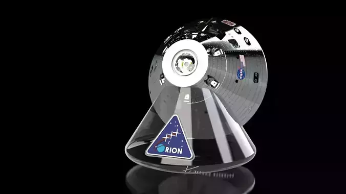 NASA Orion Satellite Assembly rocket launch pad model