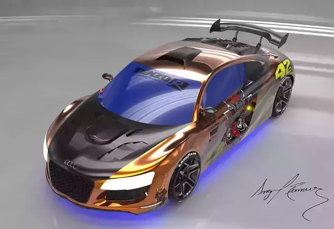 Audi R8 STREET EDITION 1 racing car sports car supercar