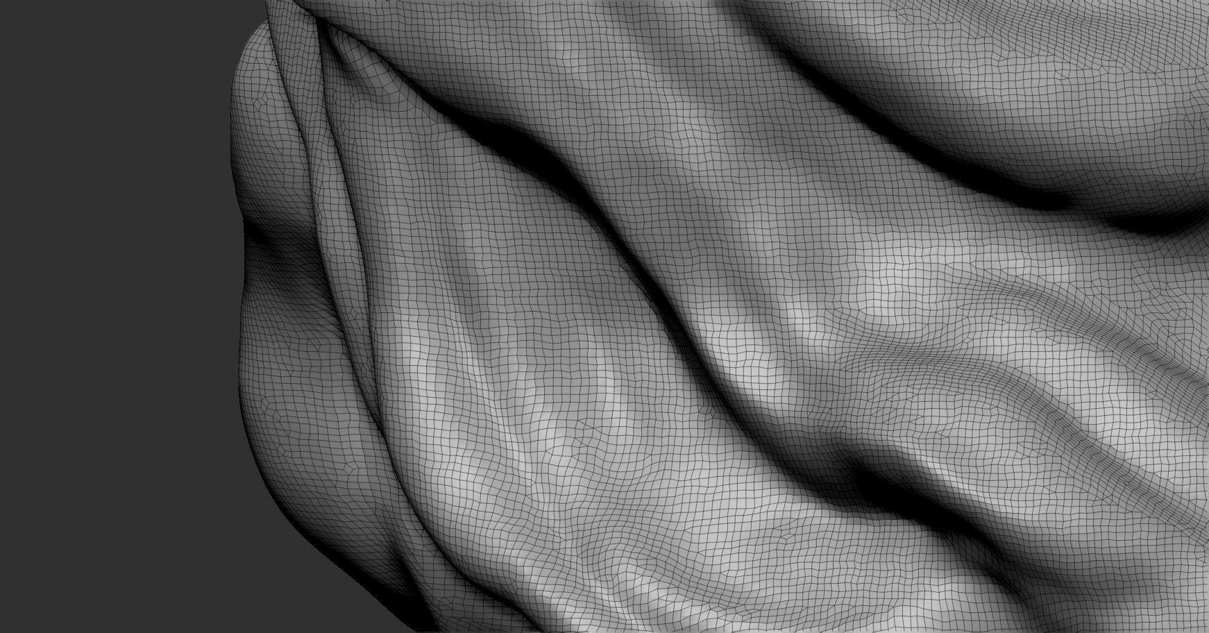 stylized hair  3D model_3