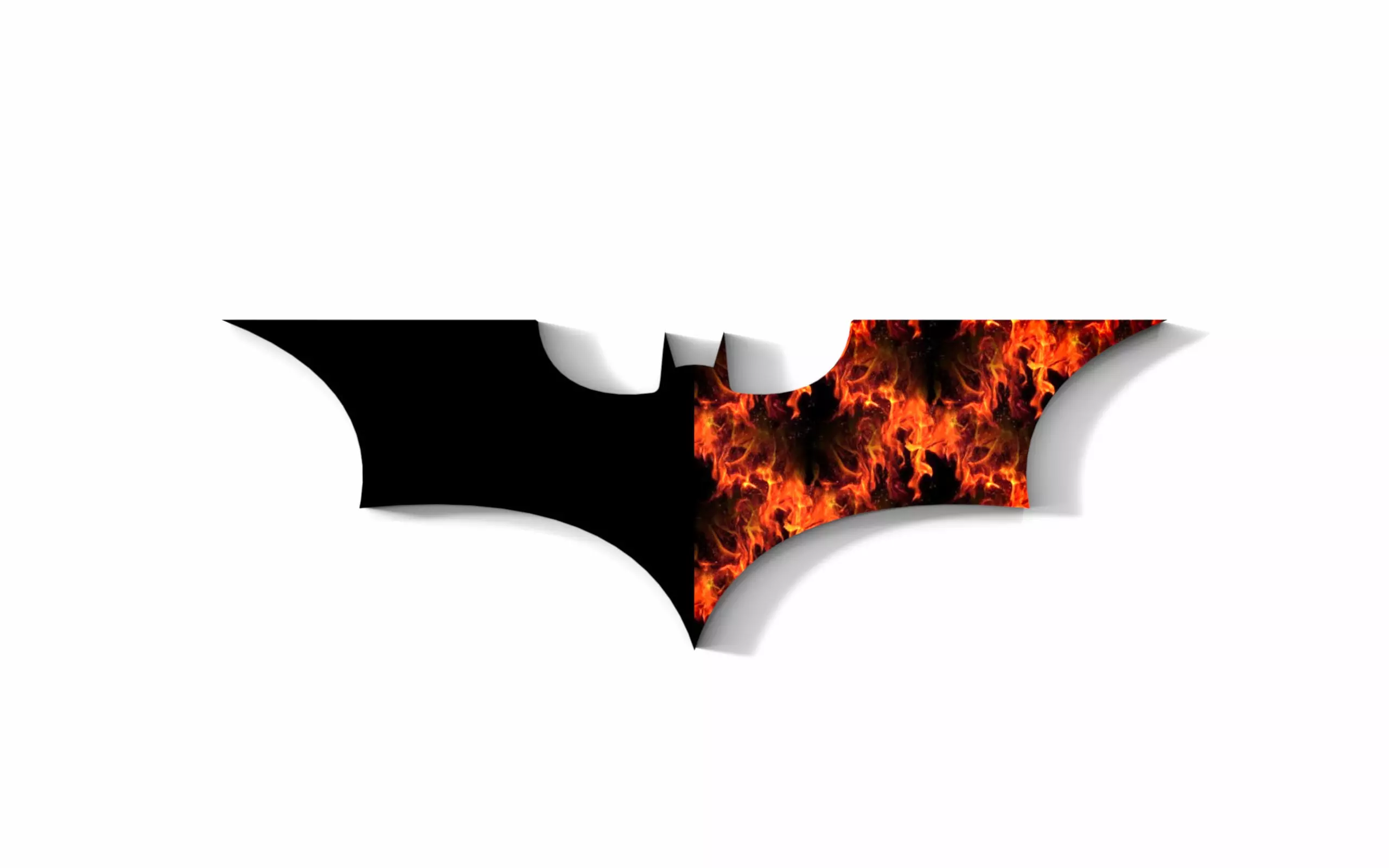 DC superhero Bruce Wayne Batman LOGO 3D print model_0