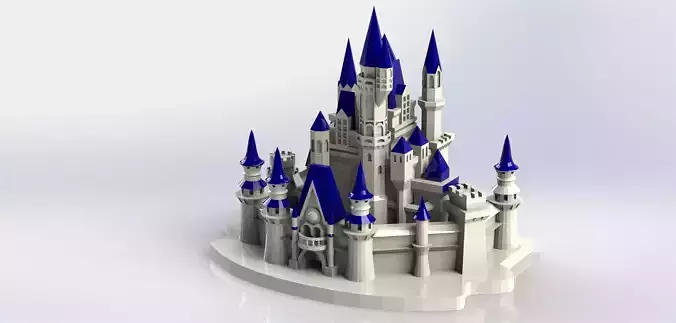 Ancient castle model 3D print model