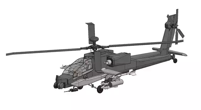 Apache helicopter model