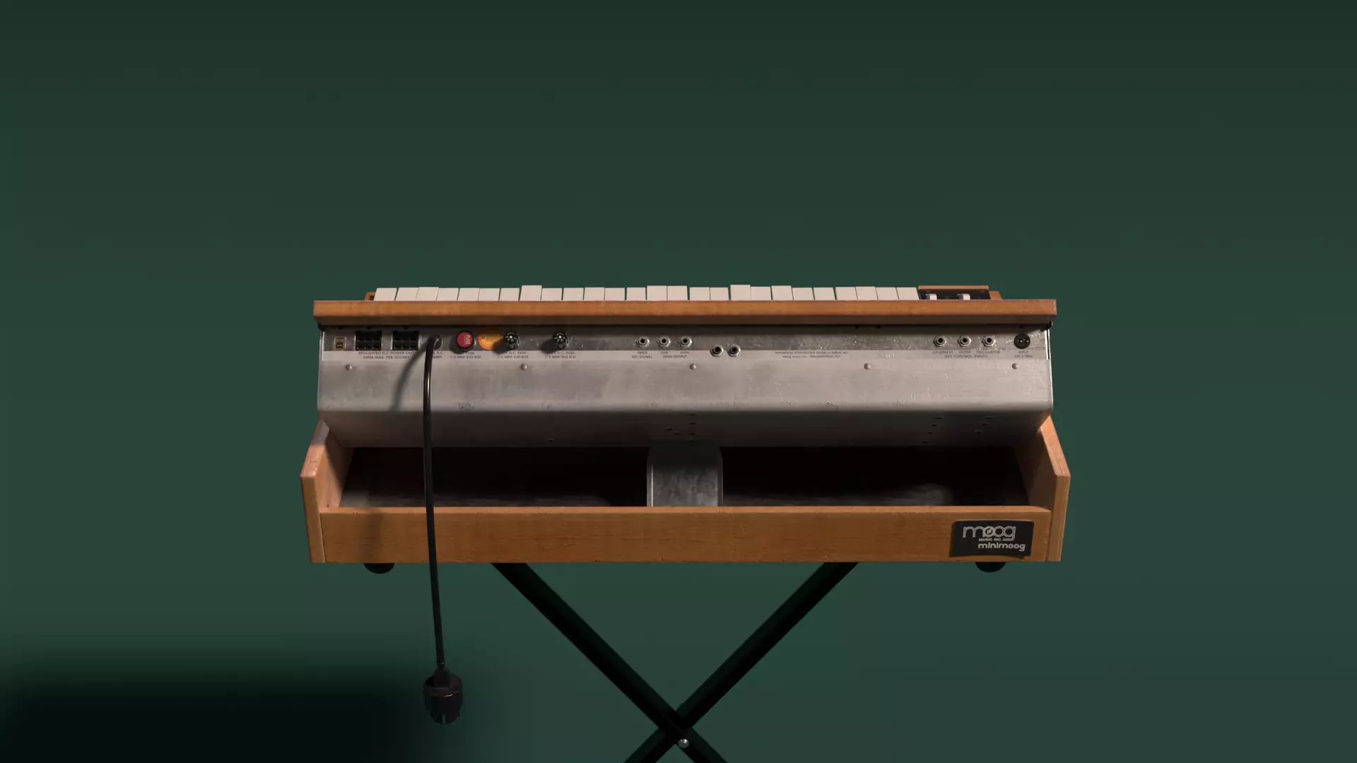 Minimoog Model D 1970 Low-poly 3D model_3