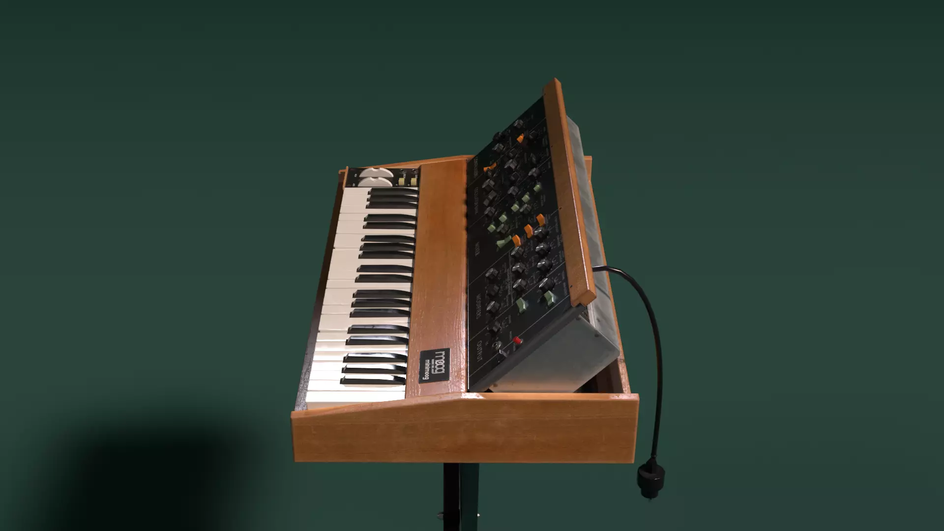 Minimoog Model D 1970 Low-poly 3D model_5