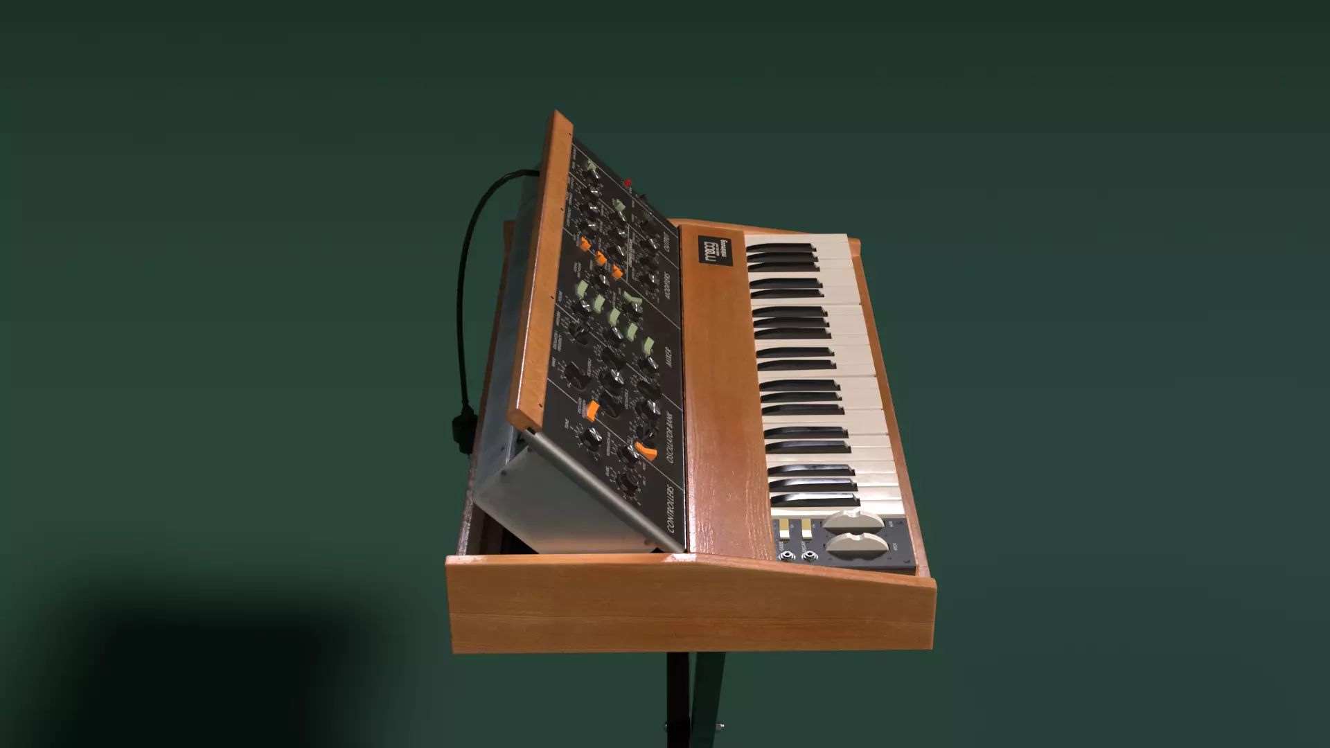 Minimoog Model D 1970 Low-poly 3D model_4