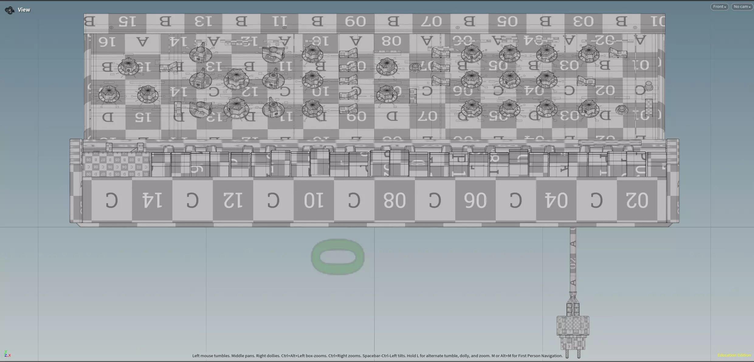 Minimoog Model D 1970 Low-poly 3D model_7