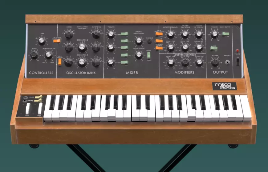 Minimoog Model D 1970 Low-poly 3D model_1
