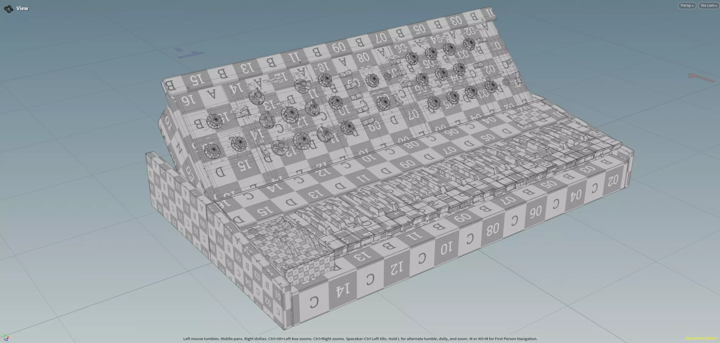 Minimoog Model D 1970 Low-poly 3D model_8