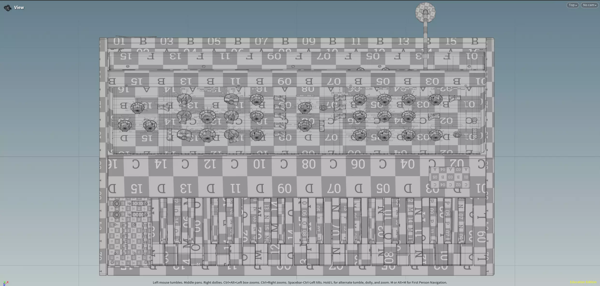Minimoog Model D 1970 Low-poly 3D model_11