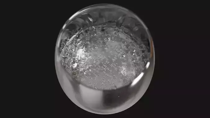 Animated Pouring Gaseous Sparkling Water and Coke Soda