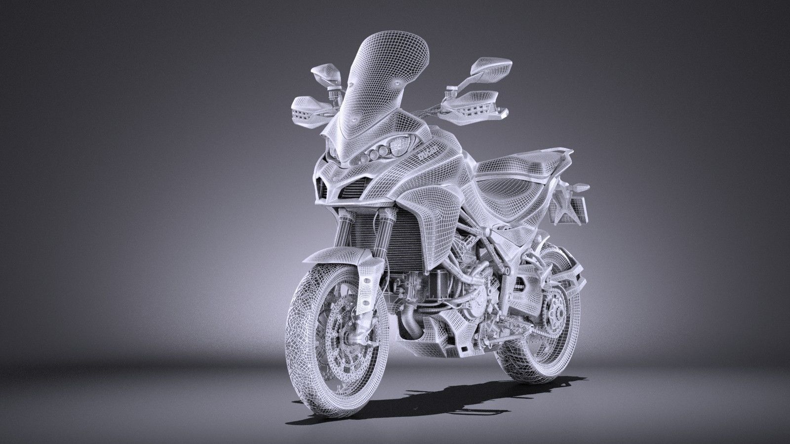 Ducatti Multistrada 1200 2015 VRAY 3D model_14
