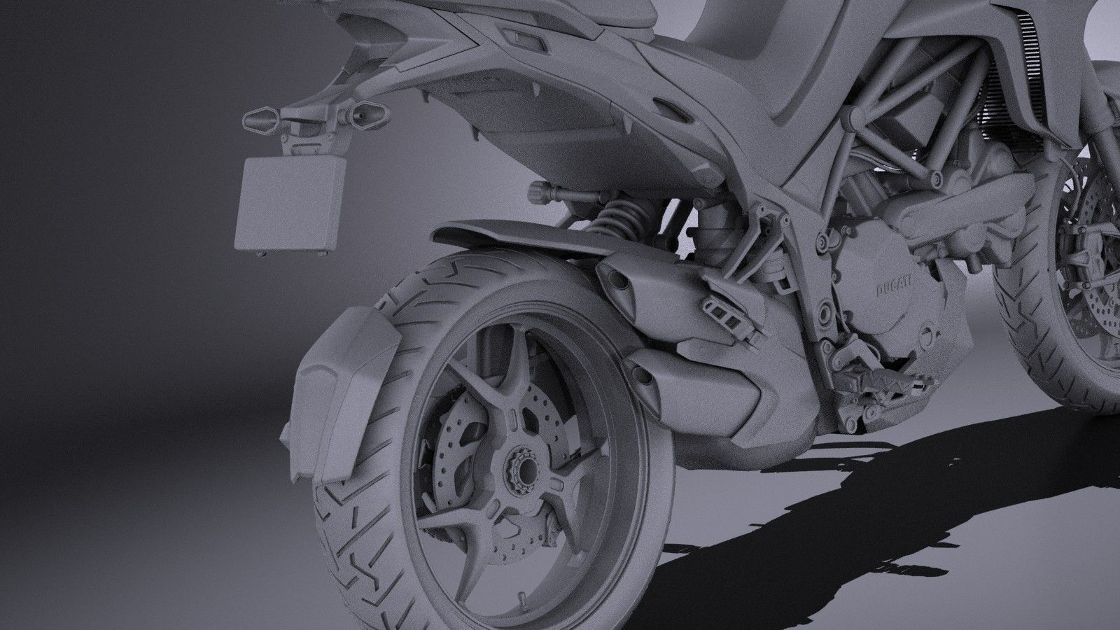 Ducatti Multistrada 1200 2015 VRAY 3D model_11