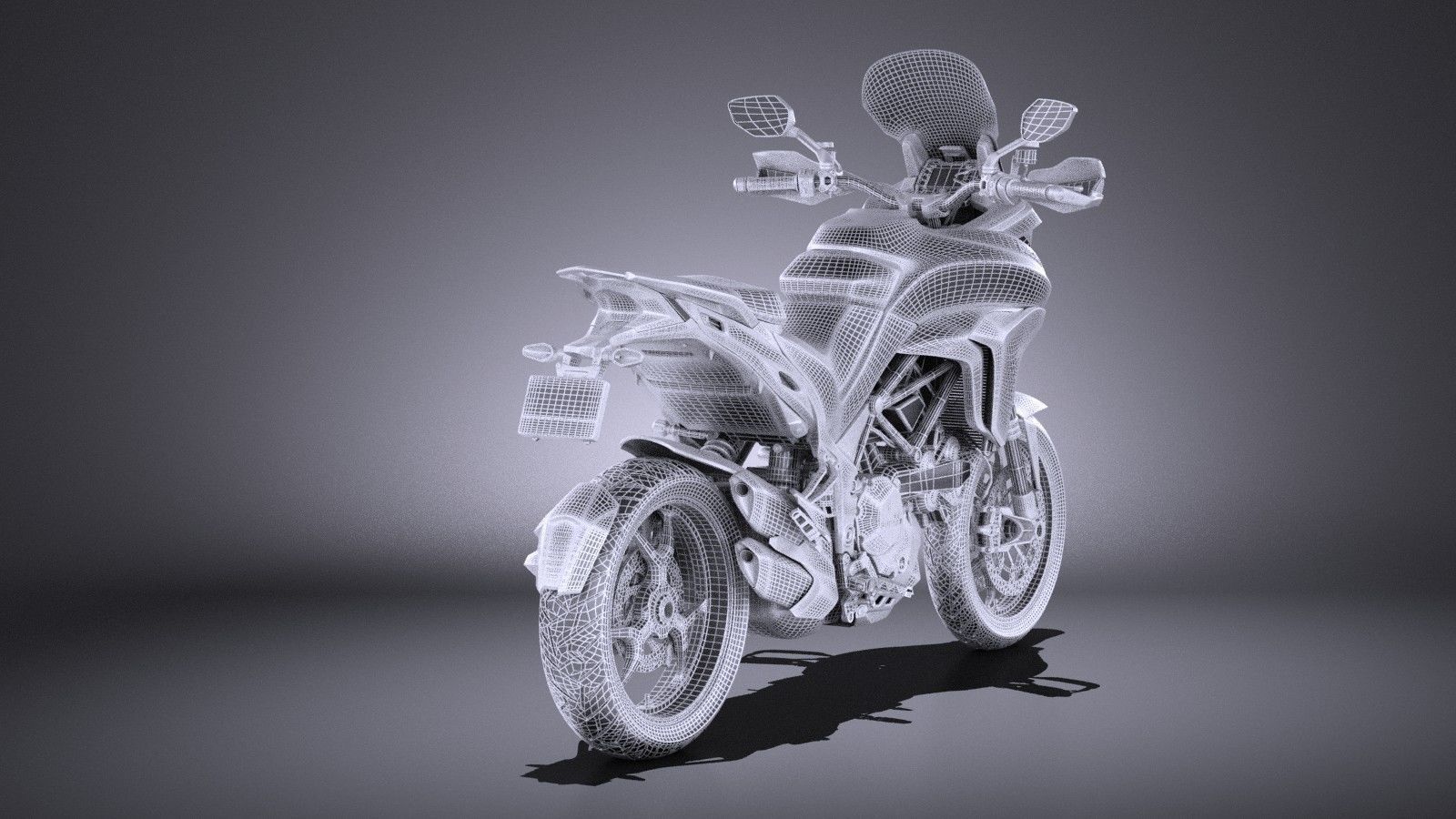 Ducatti Multistrada 1200 2015 VRAY 3D model_15