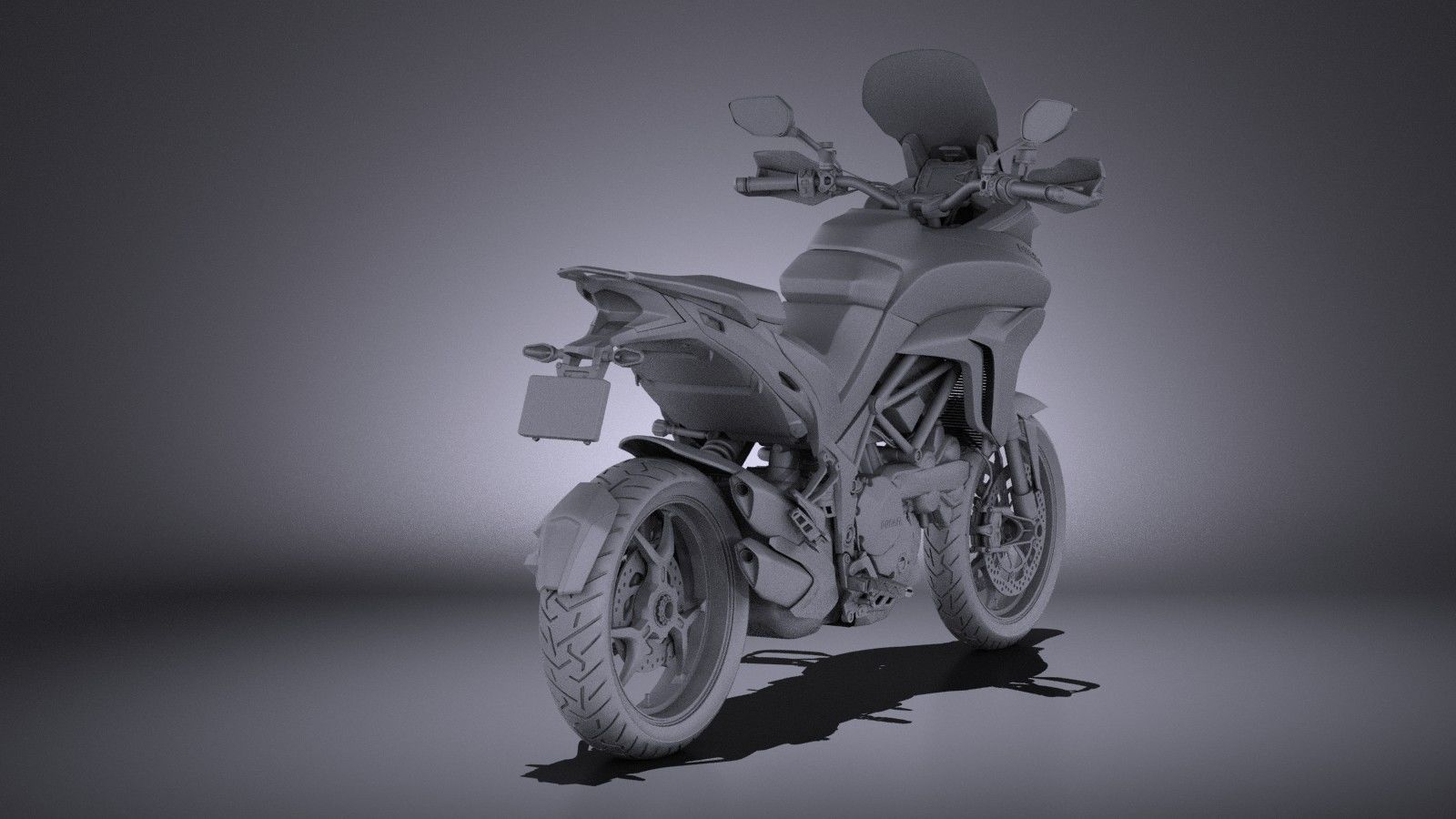Ducatti Multistrada 1200 2015 VRAY 3D model_9