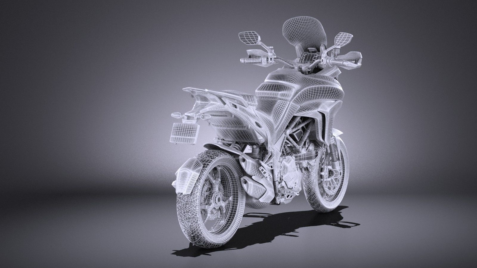 Ducatti Multistrada 1200 2015 VRAY 3D model_13