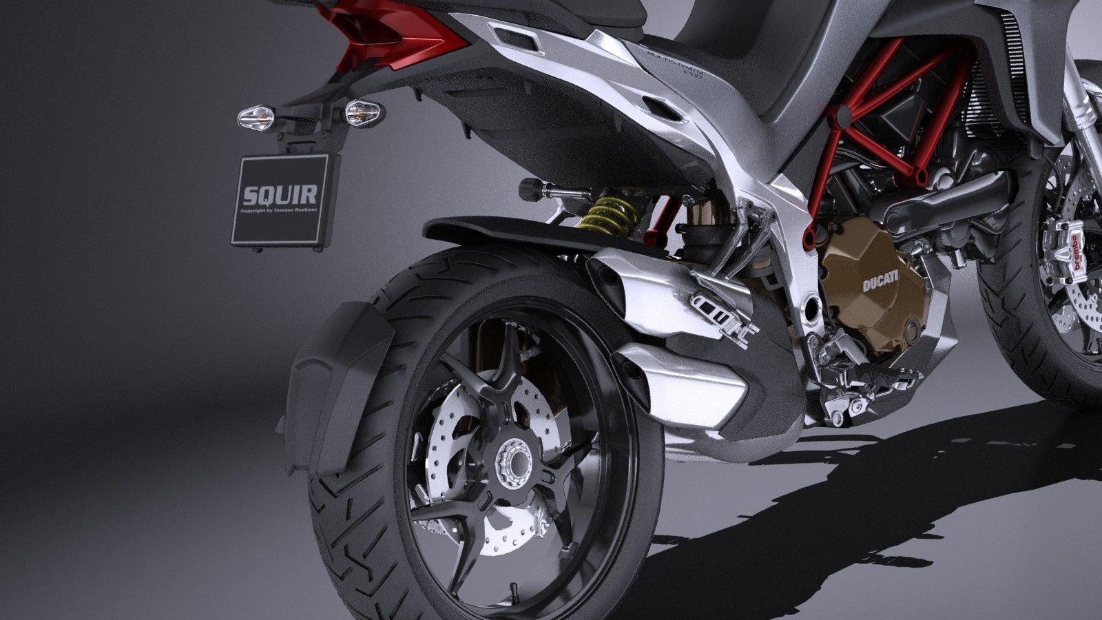 Ducatti Multistrada 1200 2015 VRAY 3D model_3