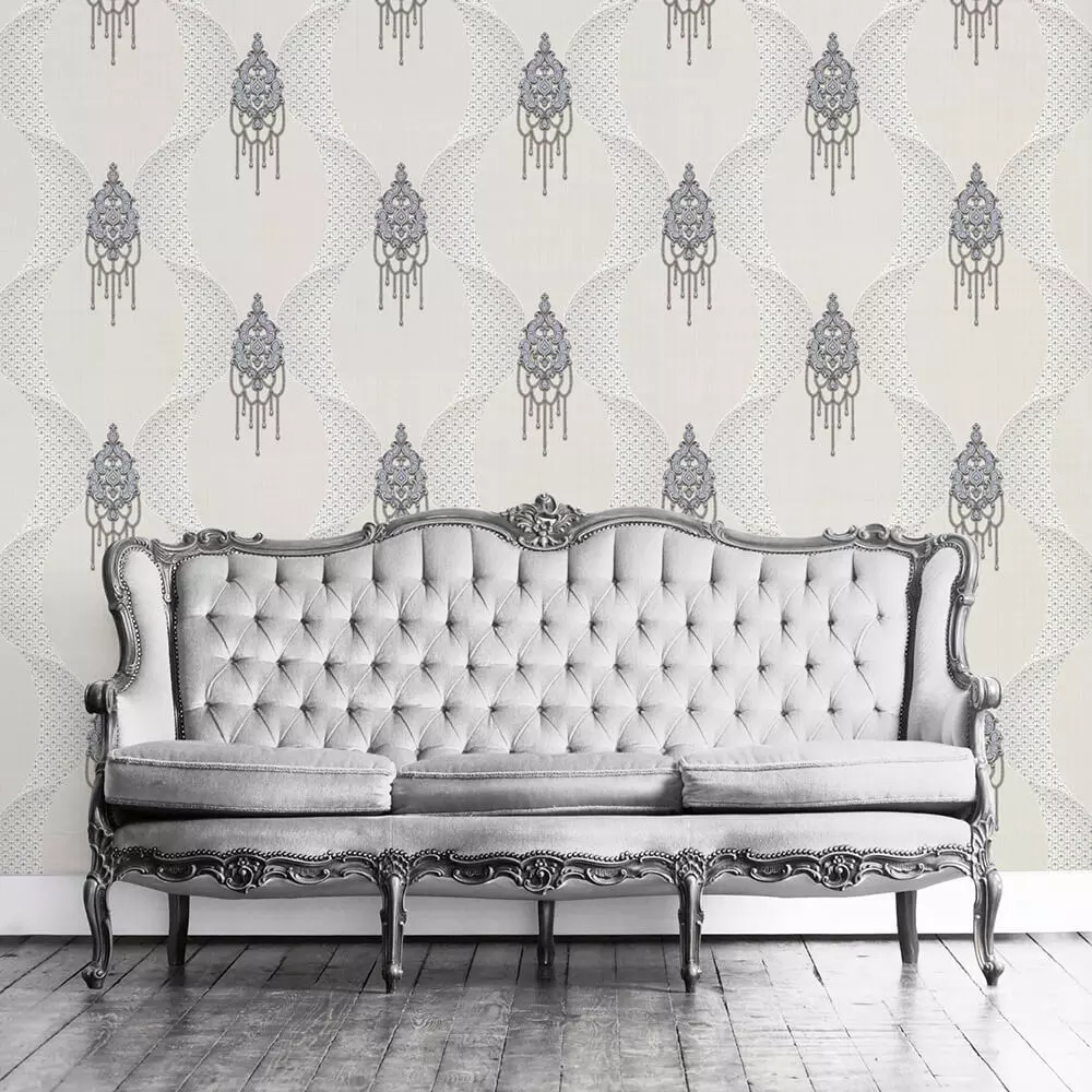 Ornate Pendant Motif Wallpaper  Texture_0