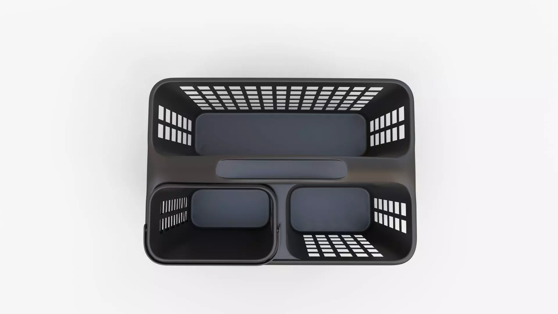 JiatuA Portable Plastic Shower Caddy Basket with Handle 3D model_8