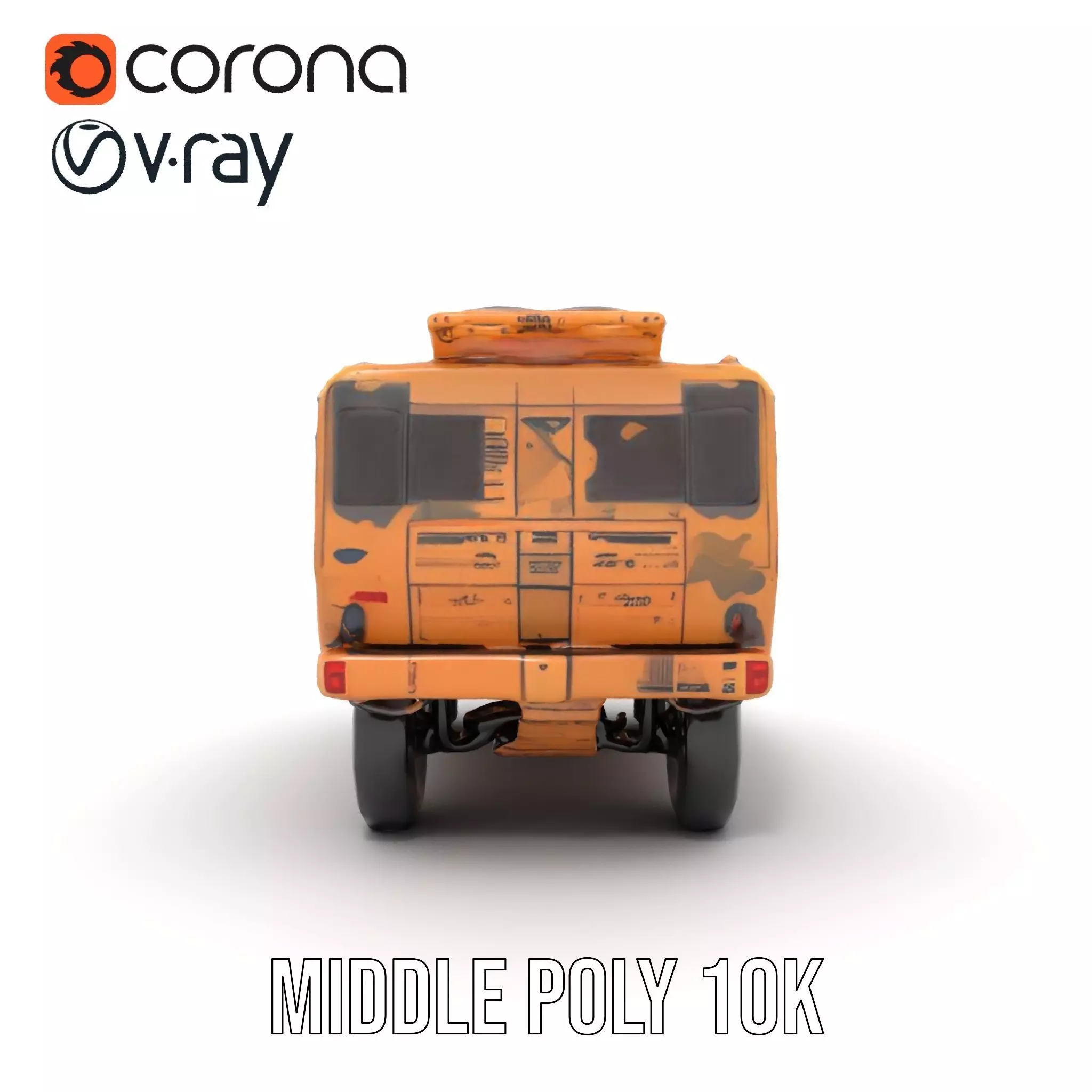 Camouflage Armored Vehicle model pack Low-poly 3D model_19