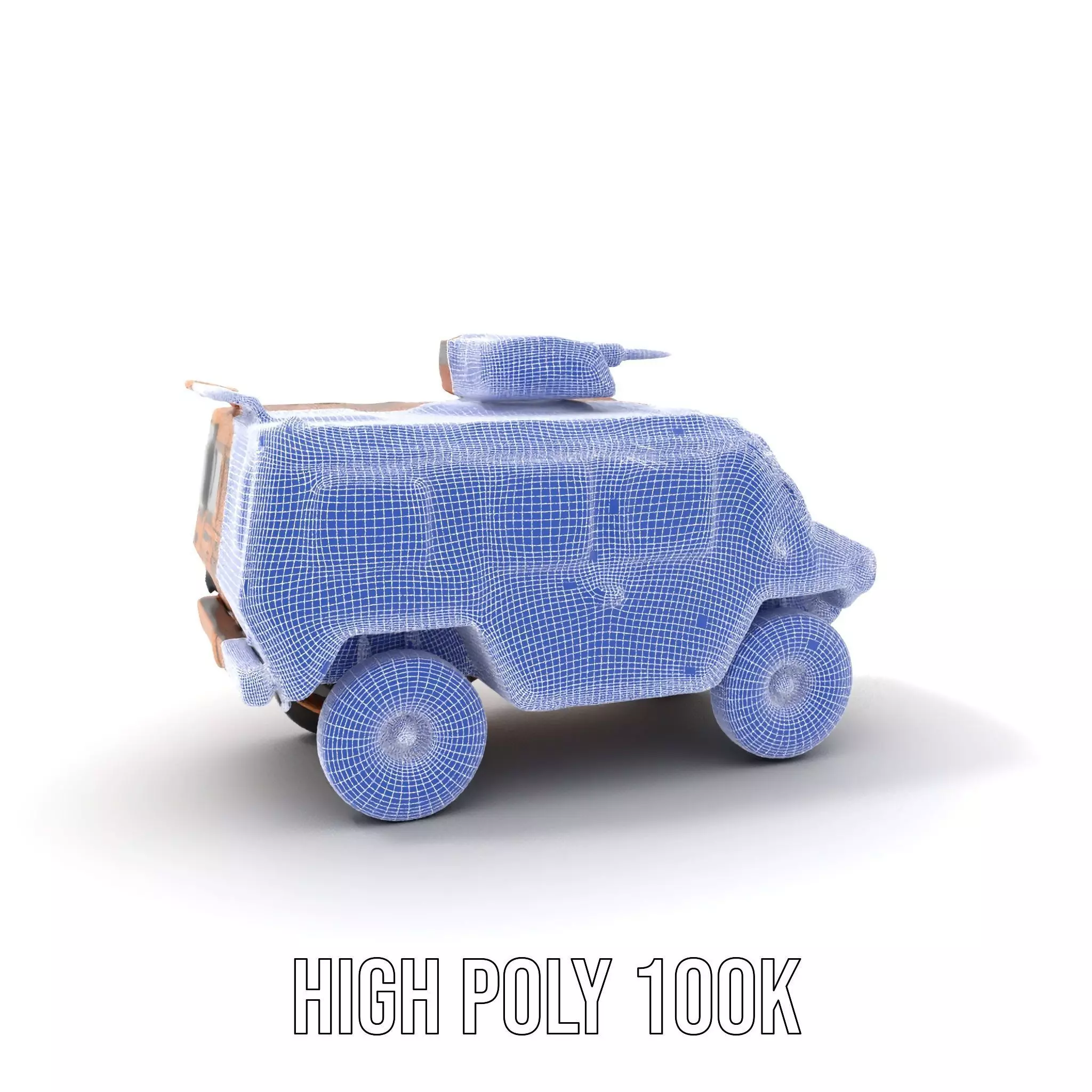 Camouflage Armored Vehicle model pack Low-poly 3D model_5