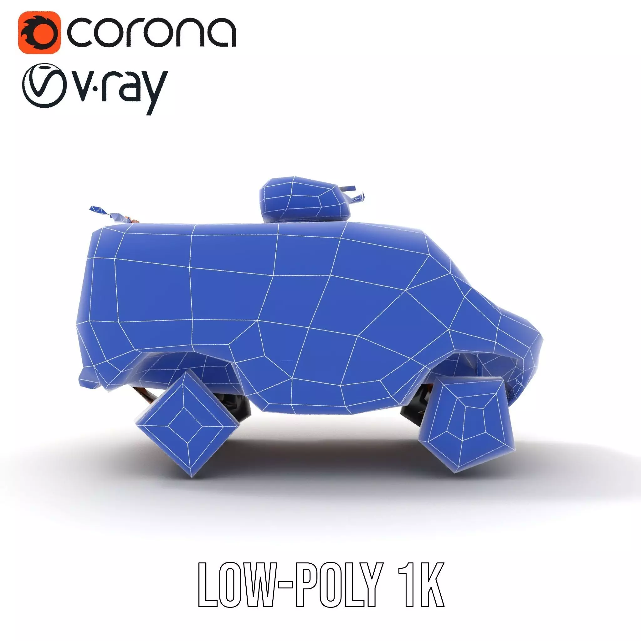 Camouflage Armored Vehicle model pack Low-poly 3D model_32