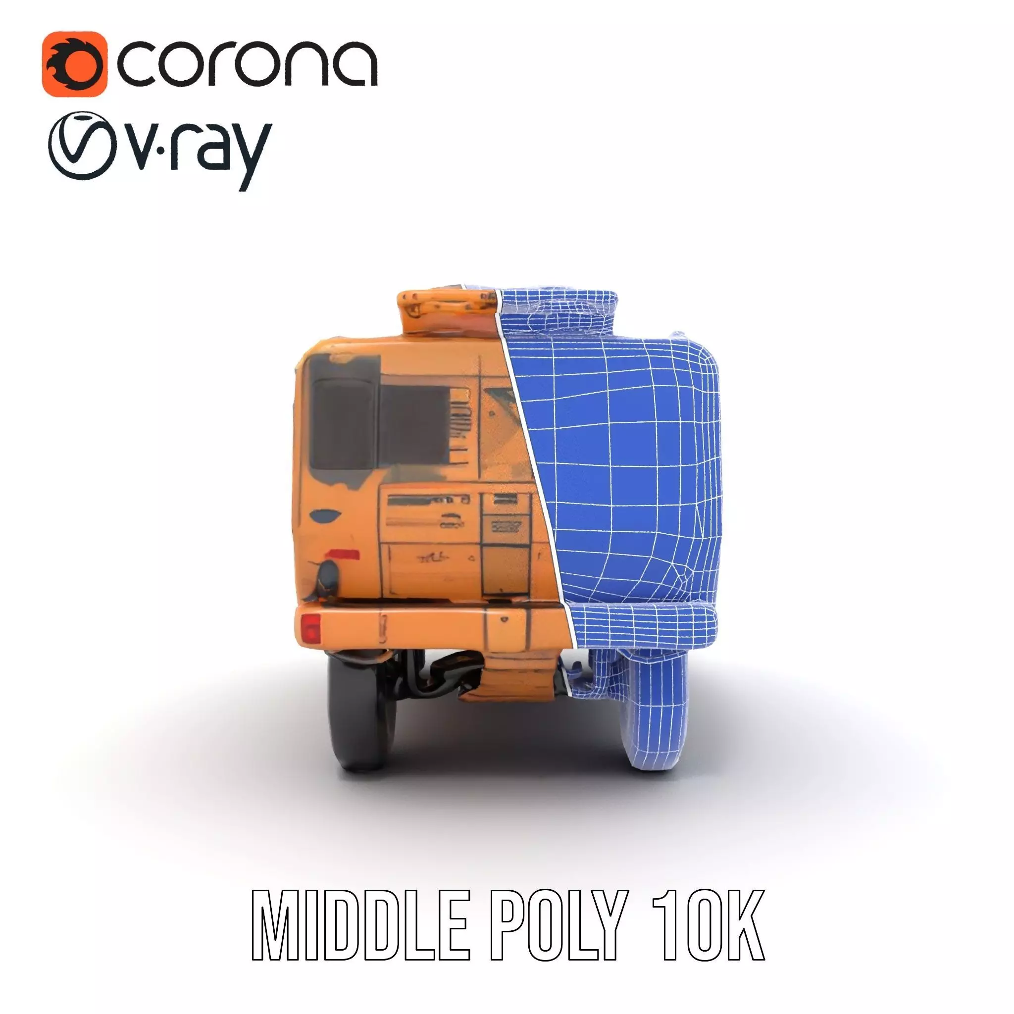 Camouflage Armored Vehicle model pack Low-poly 3D model_22