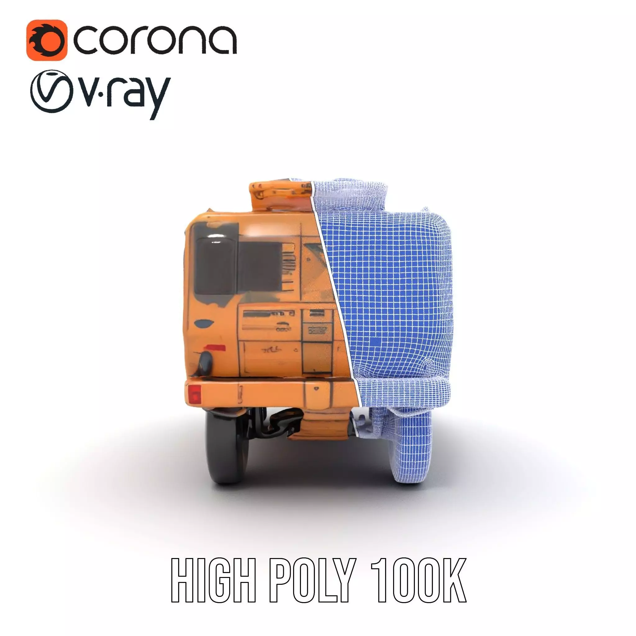 Camouflage Armored Vehicle model pack Low-poly 3D model_35