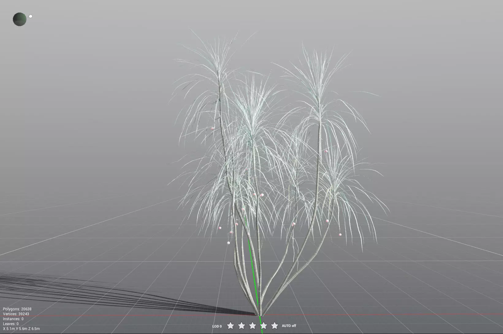 EVERYPlant Scrub Breadfruit LowPoly Low-poly 3D model_40