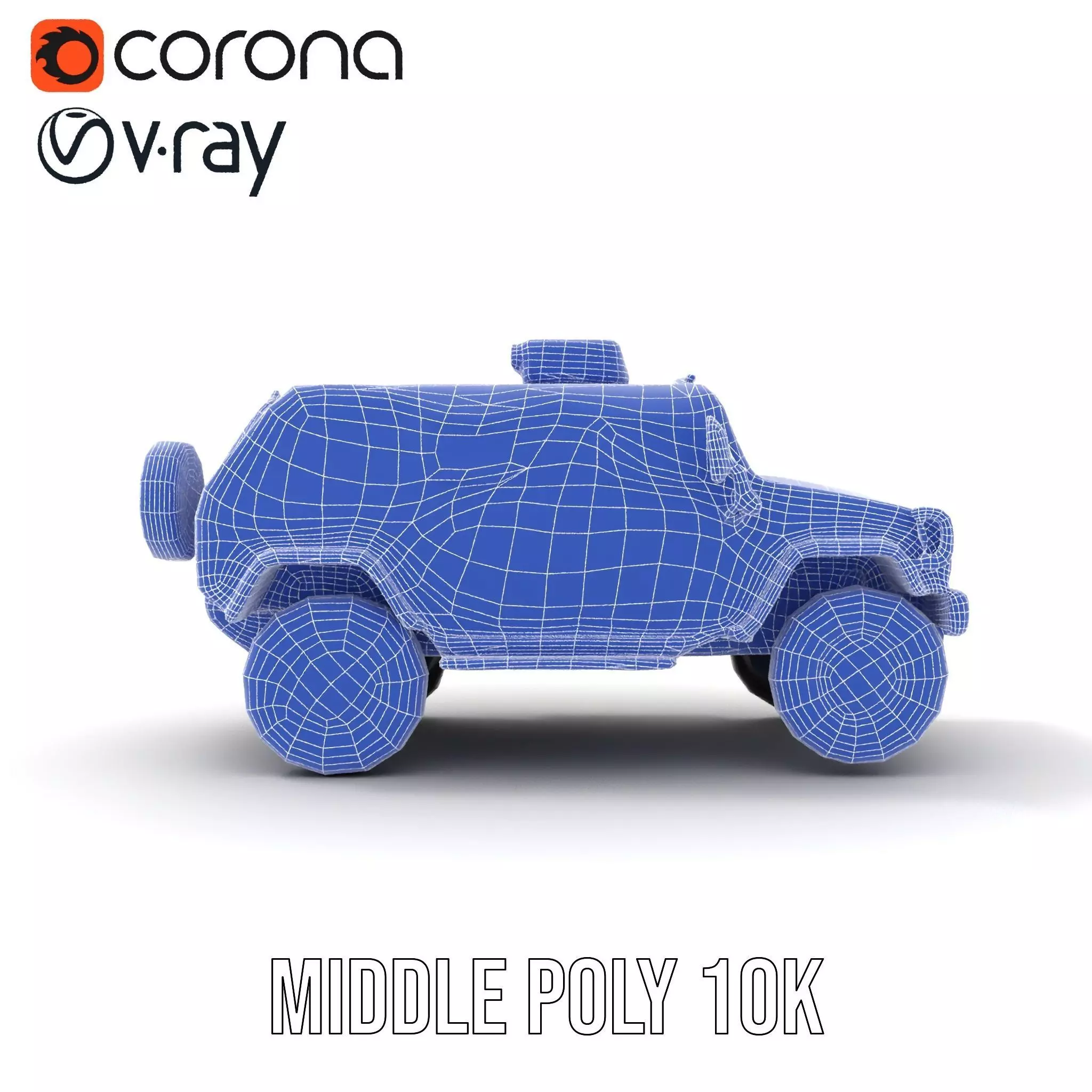 Camo Armored Vehicle model pack Low-poly 3D model_30