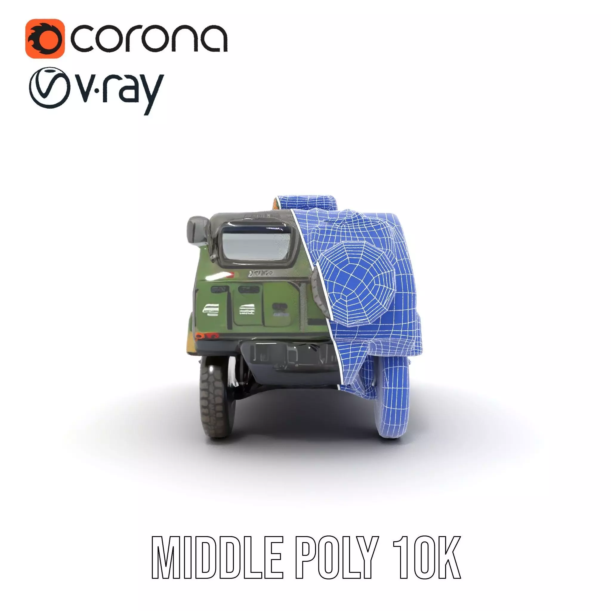 Camo Armored Vehicle model pack Low-poly 3D model_27