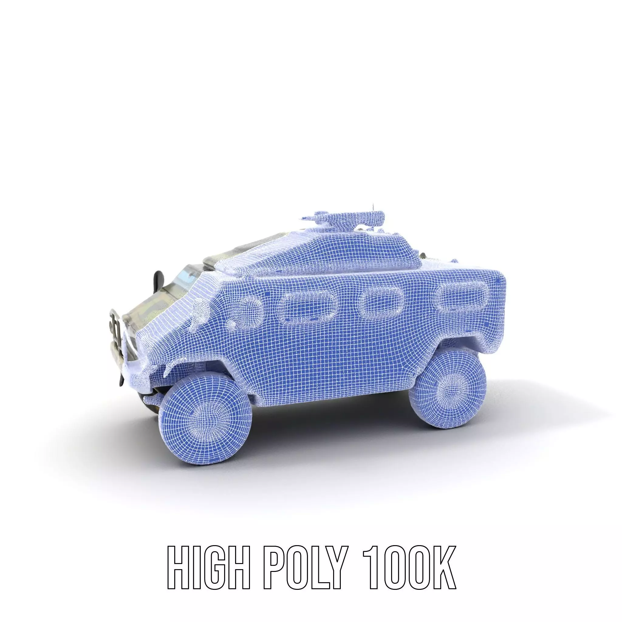 Camouflage Armored Vehicle model pack Low-poly 3D model_5