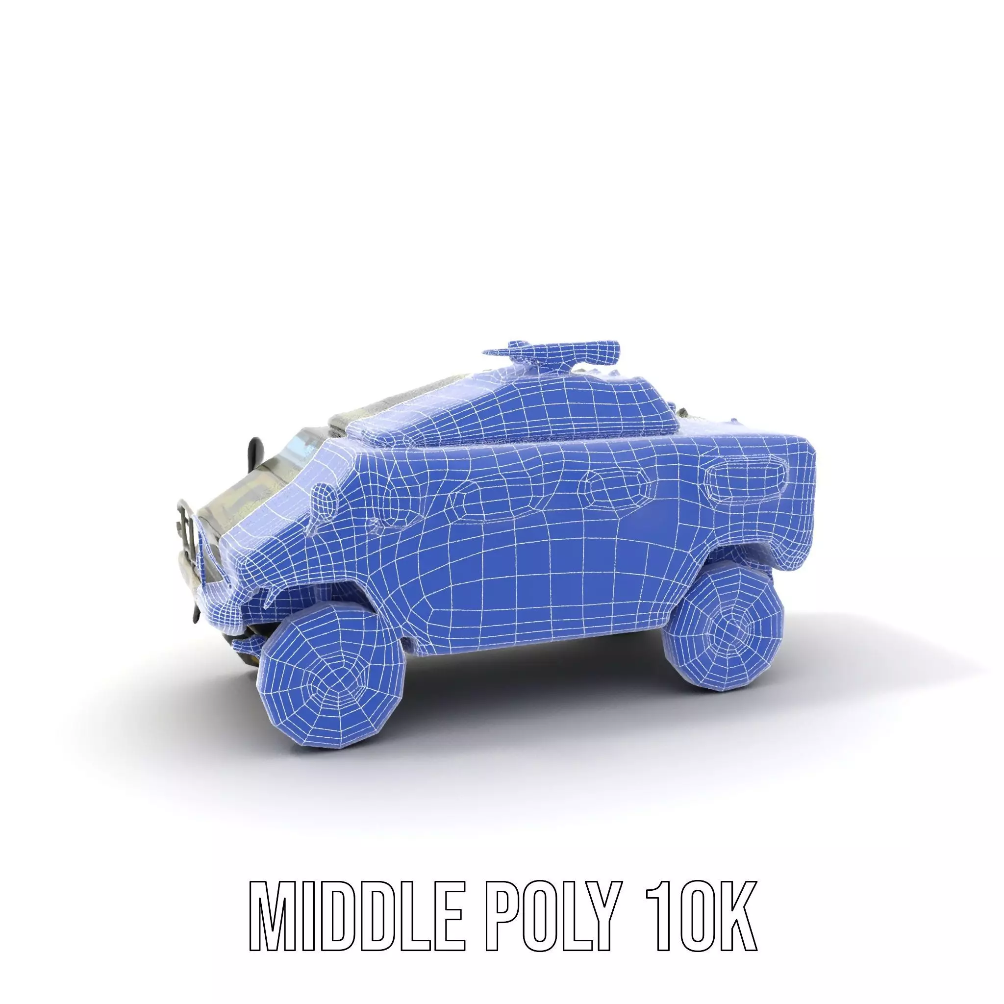 Camouflage Armored Vehicle model pack Low-poly 3D model_17