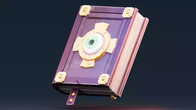 Stylized Halloween Props - Witch Book