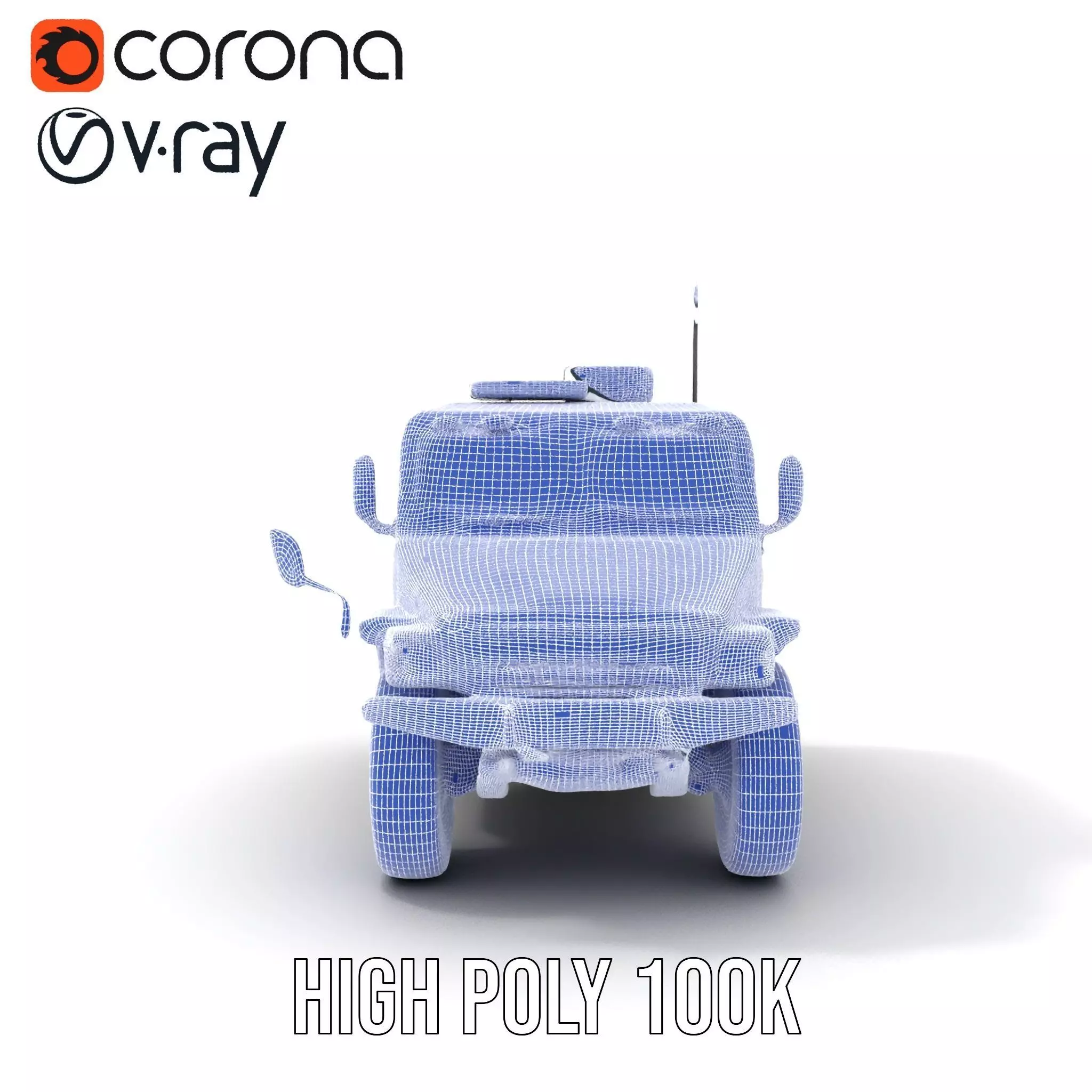 Camouflage Armored Vehicle model pack Low-poly 3D model_33